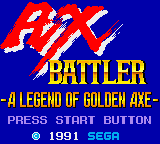 Ax Battler - A Legend of Golden Axe