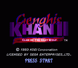 Genghis Khan II - Clan of the Gray Wolf